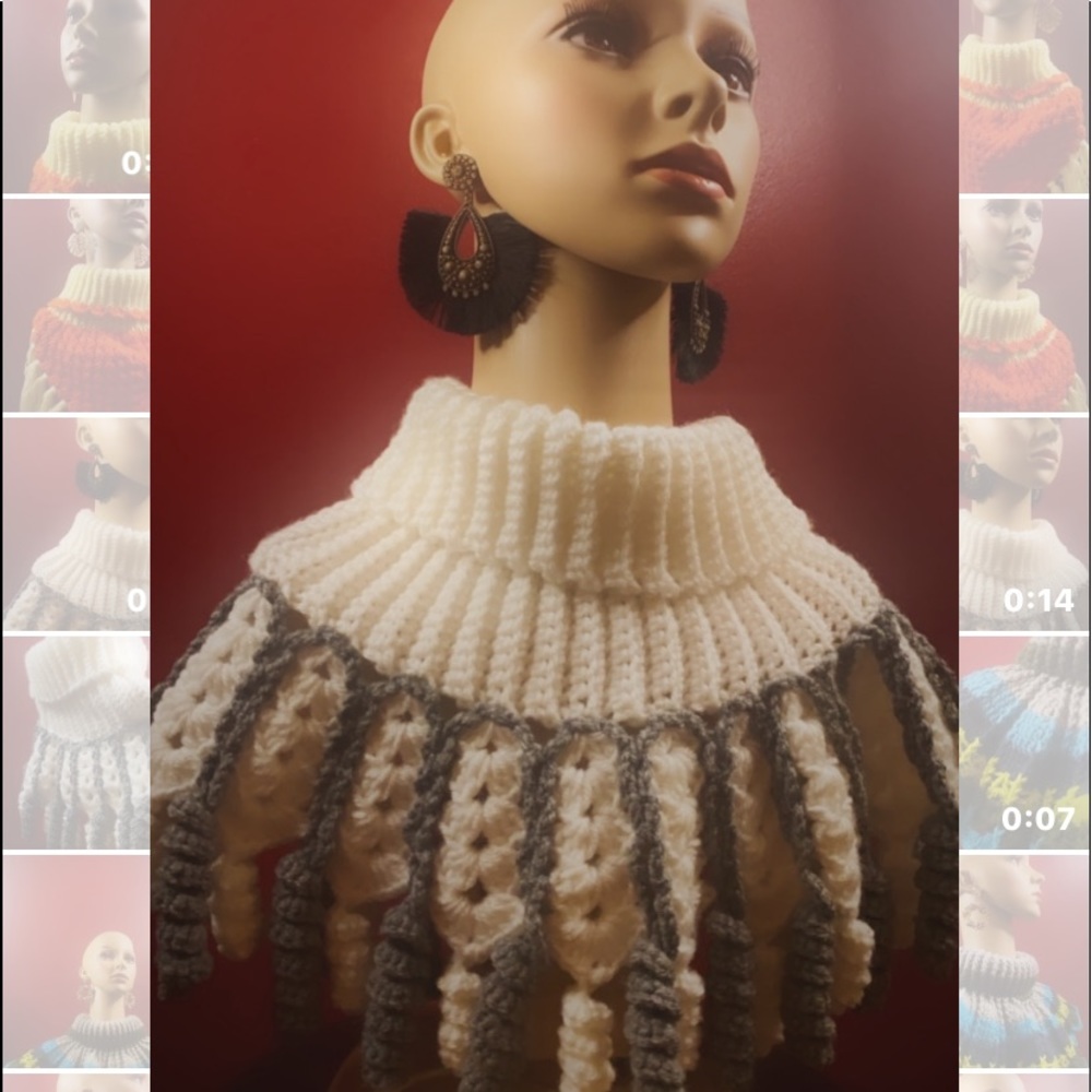 Crochet Neck Warmer Scarf